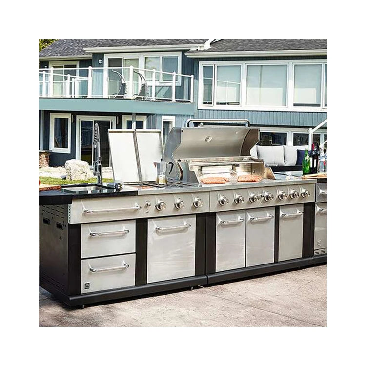 Modern modular designs equipment barbecue outdoor kitchen inbuilt
